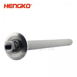 恒歌三夾鉗不銹鋼充氧曝氣頭擴(kuò)散器_啤酒碳酸化自釀?dòng)糜谶^濾釀造工業(yè)