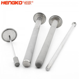 恒歌三夾鉗不銹鋼充氧曝氣頭擴(kuò)散器_啤酒碳酸化自釀?dòng)糜谶^濾釀造工業(yè)