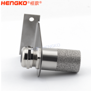 4-20mA數(shù)字相對空氣/地面溫濕度傳感器燒結(jié)不銹鋼探頭過濾器外殼 用于花圃