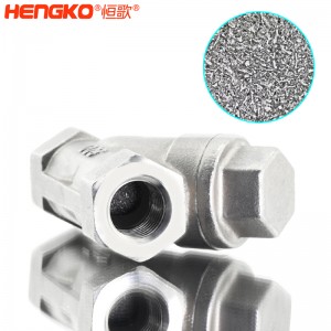 恒歌定制316L粉末燒結(jié)不銹鋼Y型過濾器耐腐蝕易清洗，用于化工行業(yè)