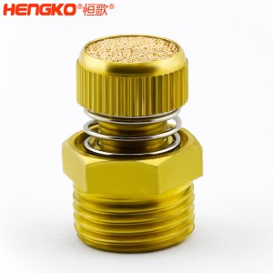 廠家批發HSD型可調節青銅消聲消音器多規格耐高溫消音降噪，用于電磁閥氣動靜音器接頭